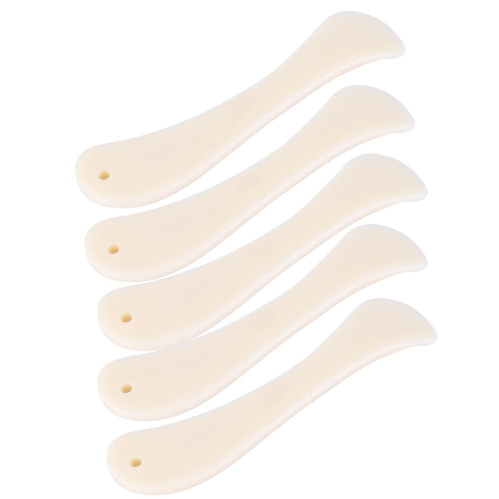 5Pcs Leather Craft Folder White Plastic DIY Hand Made Edge Trimming Sewing Tool Accessories(Short
