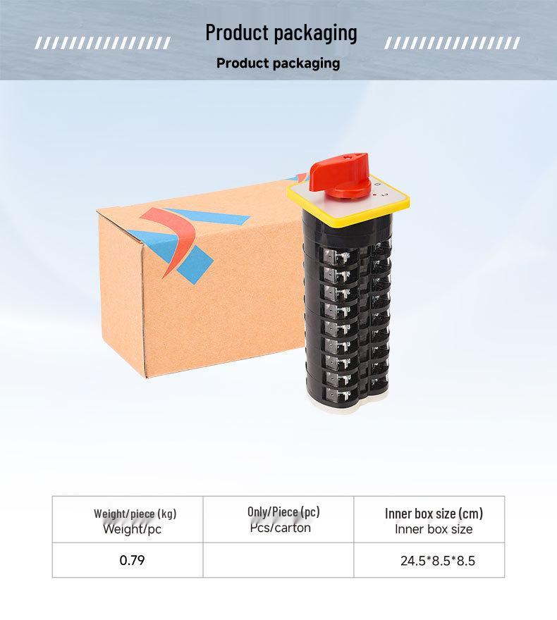 Zhuochao LW5D-16/9 1-0-2 Universal Three-Speed, Nine-Section Changeover Switch