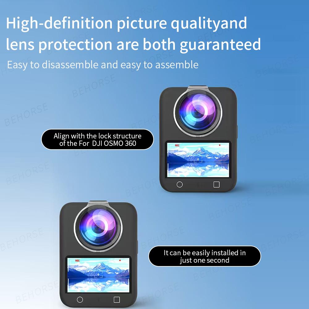 Lens Guards Osmo 360 Lens Protector Cover Anti-Scratch Optical Coated HD Upgrad Lens Cover For DJI Osmo 360 Camera Accessories