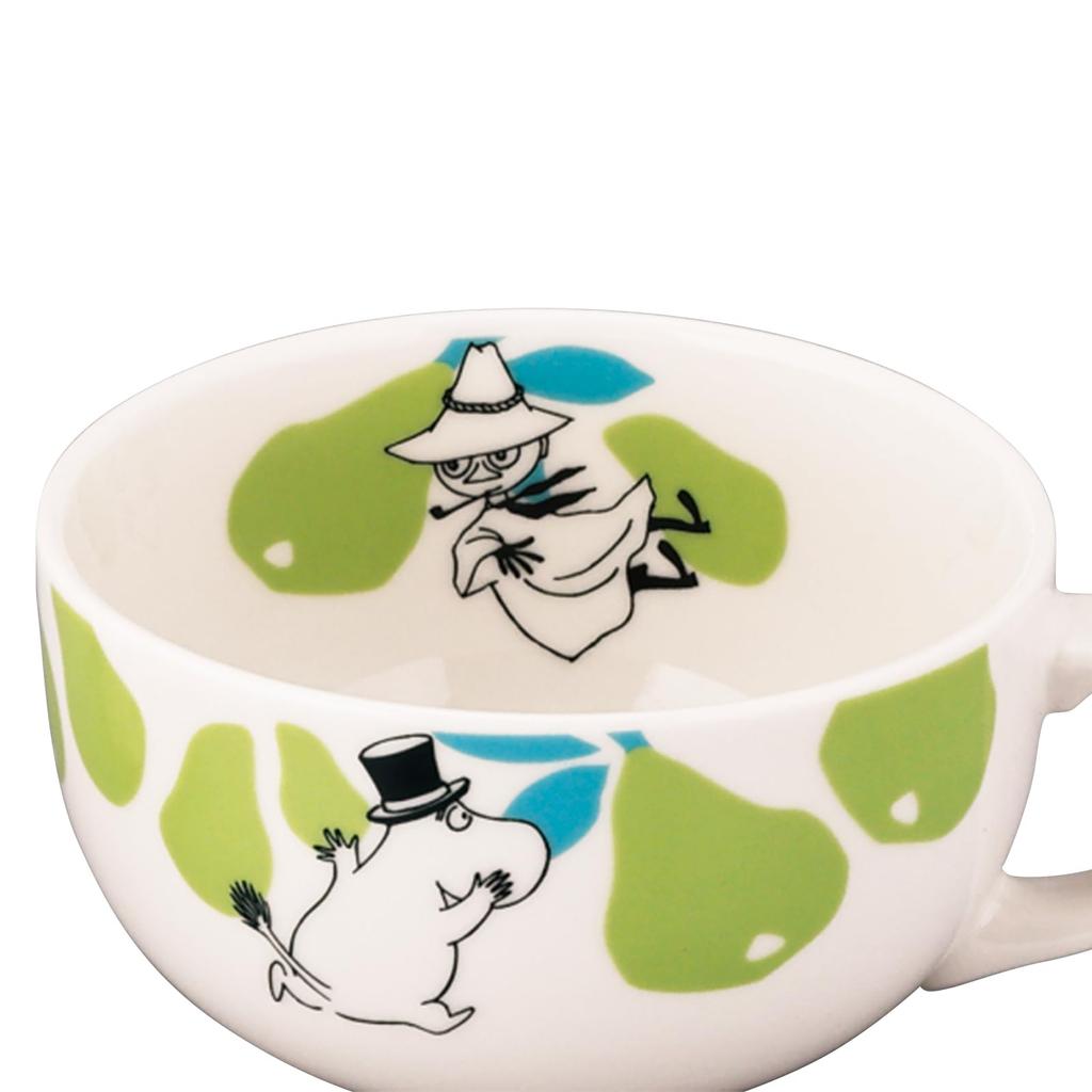 Yamaka Shoten MOOMIN "Hederma" Soup Cup/Mug, 400ml, Diameter: Approx. 11 x 7cm, Snufkin Design, Microwave Safe, Made in Japan, MM8203-36