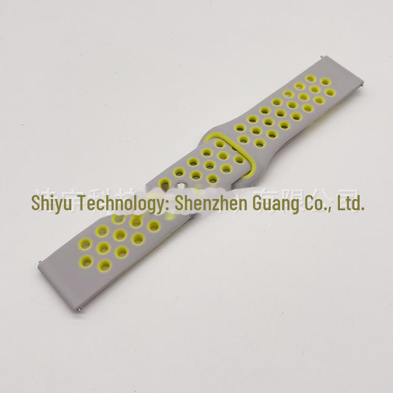 "Two-Color Silicone Strap for Huawei GT3, Samsung S4, Huami GT2pro, Honor Magic2, Xiaomi Watches"