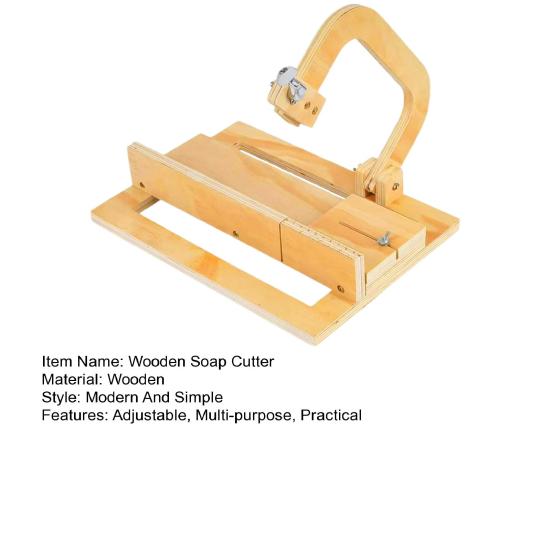 Wooden Soap Cutter Adjustable Handmade Soap Slicer Single Wire Soap Cutting Tool for Cheese Butter Cake Bread DIY Making Tool
