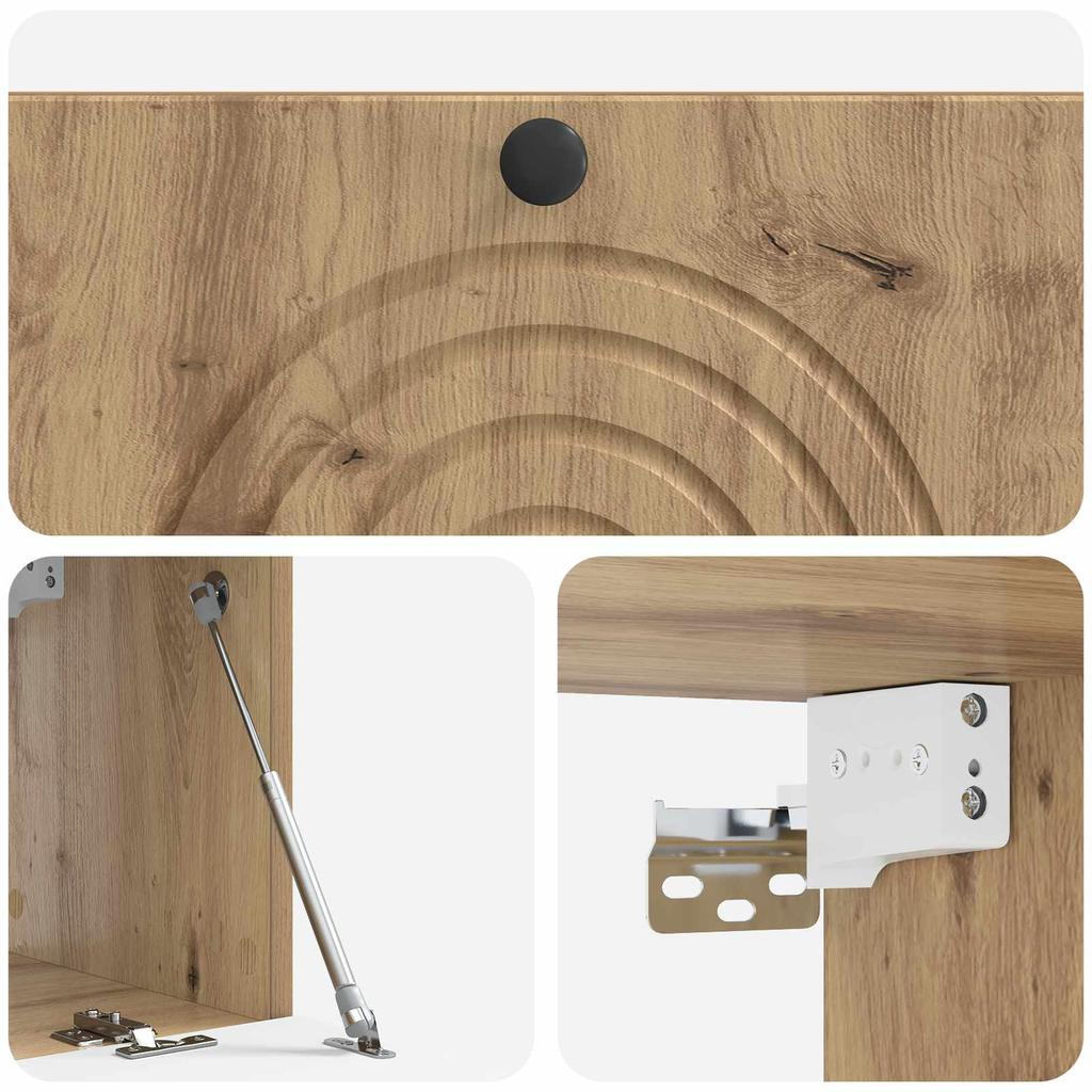 Wall Mounted TV Cabinet Artisan Oak 78.5 x 31 x 30 cm