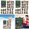 Kerst Adventskalender Met Bigfoot Monster Acryl Feestdecoratie Voor Party Cadeaus