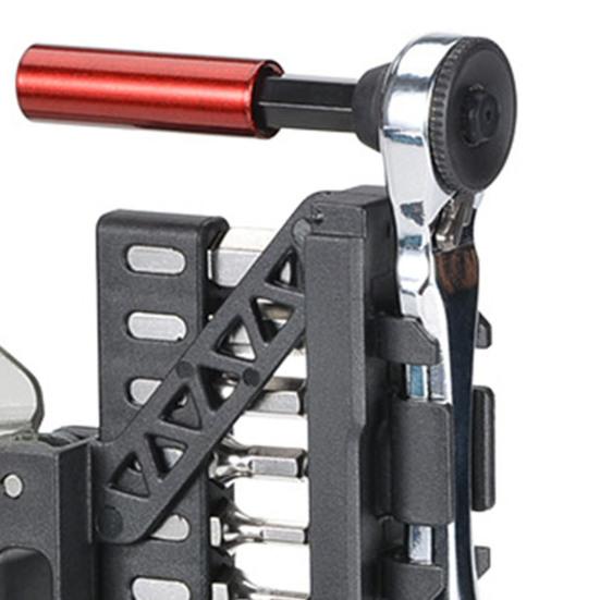 1 Set Bicycle Magnetic Ratchet Wrench Tools Kit with 12 Bits Extension Rod MTB Mountain Road Bike Repair Maintenance Tools