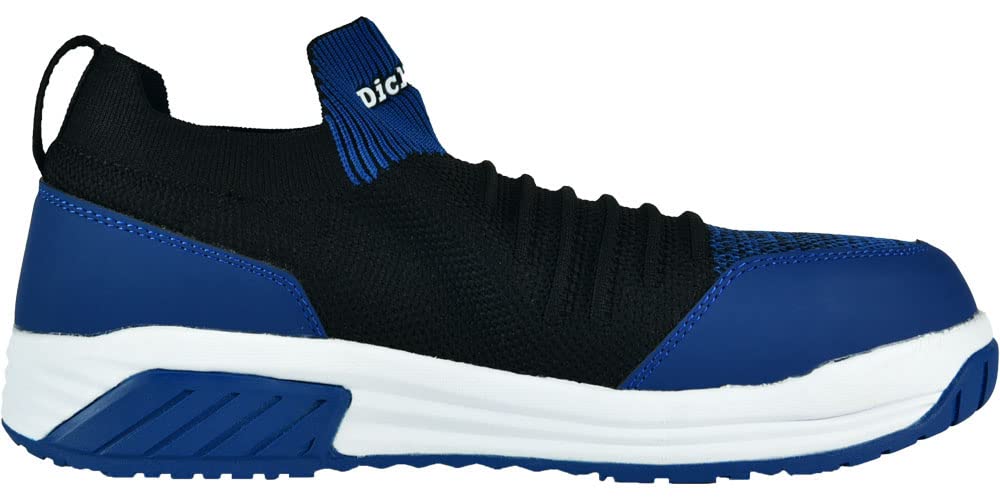 [COCOS Nobuoka] Dickies Safety Sneakers, Knit Slip-On, Steel Toe Cap, D-3315 (Blue, 25-Point Measurement, 0-Centrimeter)