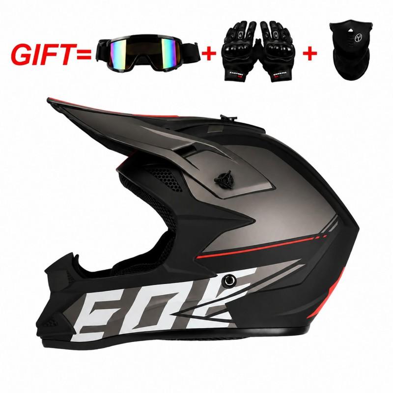Full Face Off-Road Motorcycle Helmet ABS Material Ventilated Design Dirt Bike Riding Adult Unisex S-XXL