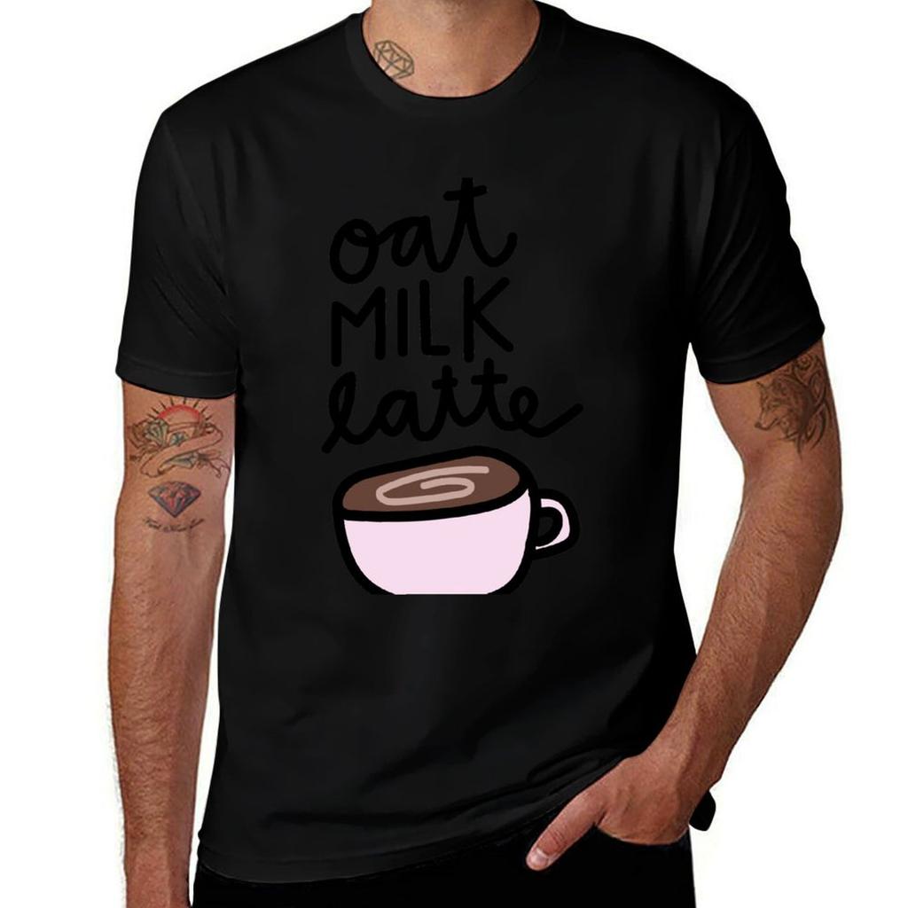 Oat Milk Love Tshirt Plus Size All Match Tee Shirt