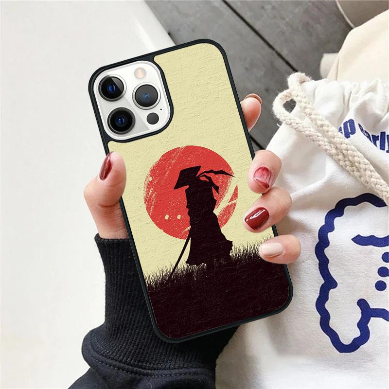 Japan Samurai Ninja Ronin Phone Case For iPhone 17 Air 15 16 Cover  11 13 14 Pro Max 12 Plus Max Fundas