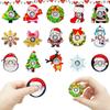 Christmas 10Pcs Fingertip Gyro Toy Santa Claus Christmas Tree Creative Fidget Spinners Toys Stress Relief Party Favors Xmas Gift