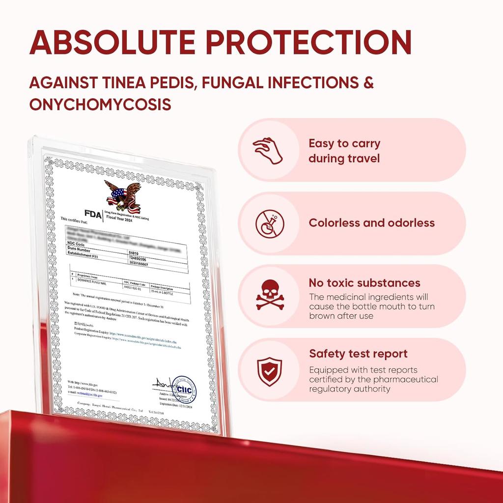 Toenail Treatment,Gentle Formula, Effectively Improves Nails for a More Beautiful Appearance