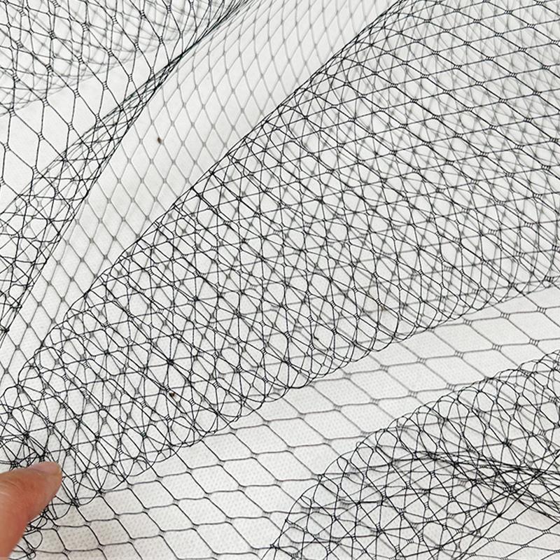 100x200cm Hard Mesh Yarn Fabric Transparent Hollow Out Mesh Veil Styling Designer Fabric DIY Headdress Hat Sewing Material