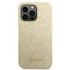 Guess Guhcp14Lhggshd Iphone 14 Pro6,1 Złoty/Gold Hard Case Glitter Script