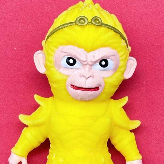 Wukong Squeeze Toy Slow Rebound Stress Anxiety Relief Portable Kids Teens Adults Monkey