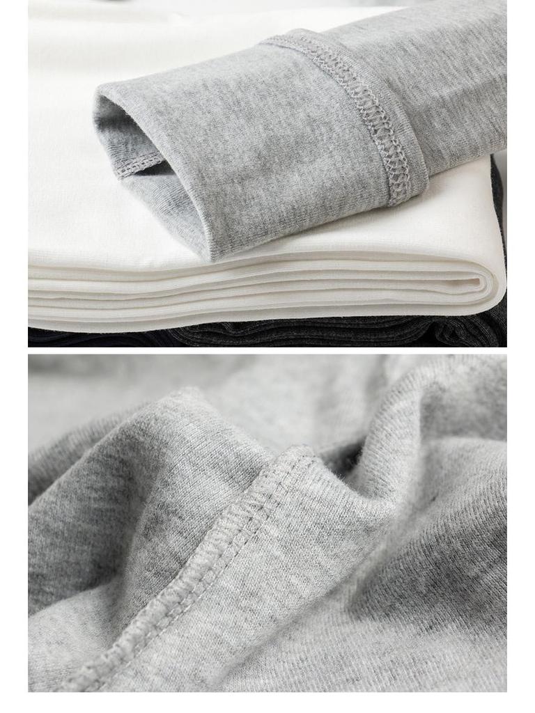 Women's High Waist Brushed Cotton Leggings: Versatile, Slim Fit Nine-Point Pants for Spring and Autumn.