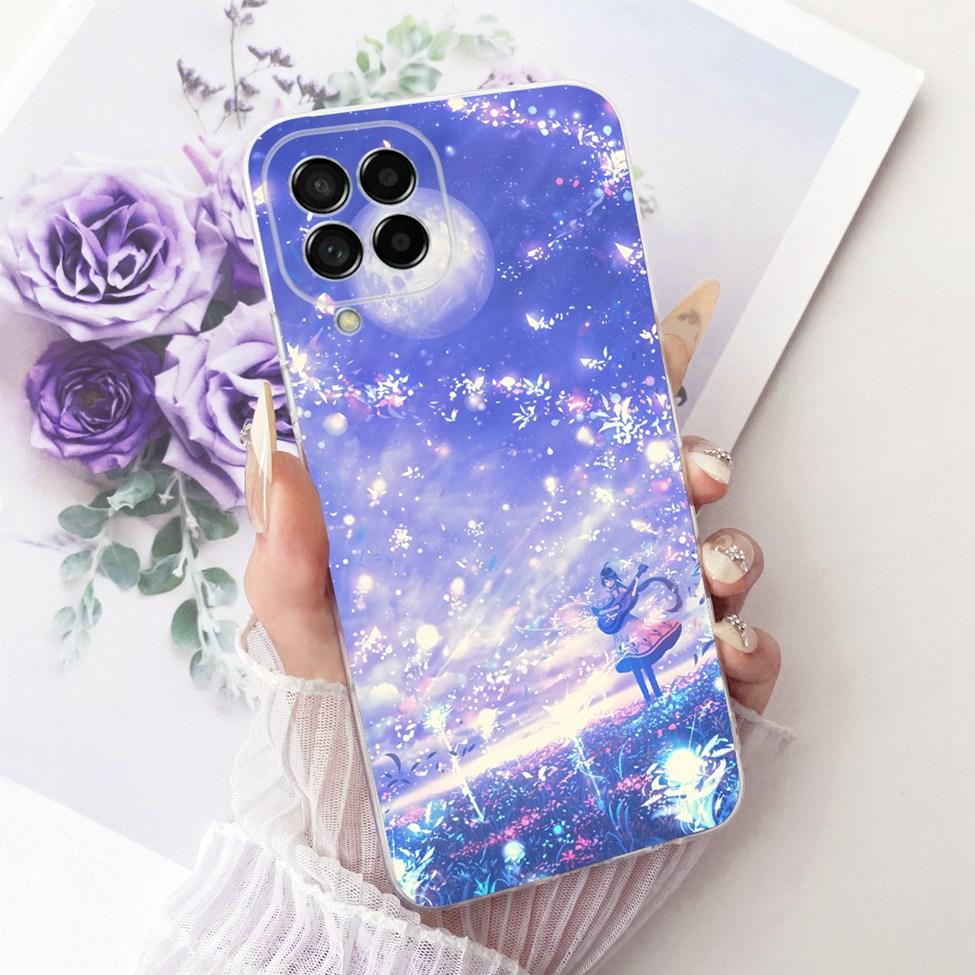 Clear For Samsung M53 5G Case Luxury Fashion Butterfly Funny Cute Painted Cover For Samsung Galaxy M53 5G SM-M536B Casing