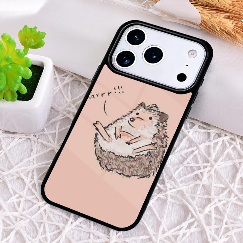 Igel Weiche Handyhülle für iPhone 17 Air 16 15 11 12 14 13 Pro Max Stoßfeste Hülle