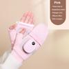 Heated Gloves Hand Warmer Gloves Waterproof USB Rechargeable Winter Gloves with Three Gears Windproof Full-Finger Glove