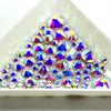 Austrian 2088 Crystal 10 Gross Packing 16 Facets Flat Back Non Hot Fix Crystal AB Rhinestones for Dress and Nail Arts