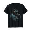 Gorilla Music Artwork Monkey Art Animal T Shirt Vintage Washed Casual Slightly Versatile Stretched Comfortable Breathable