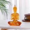 Imitation Sitzende Buddha Statue Transparentes Mini Buddha Ornament Heimdekoration