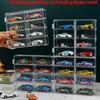 Acrylic Car Display Box 1:64 For Hot Wheels Car Model Toy 8 Grid Cabinet Rack Dustproof Stackable Car Storage Boxes Transparent
