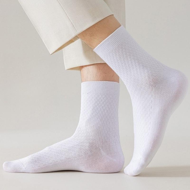 10 Paar Herren Fasersocken Nagelneu Lässig Business Deodorant Atmungsaktiv Lang Weich Mesh Baumwolle Bequeme Socken