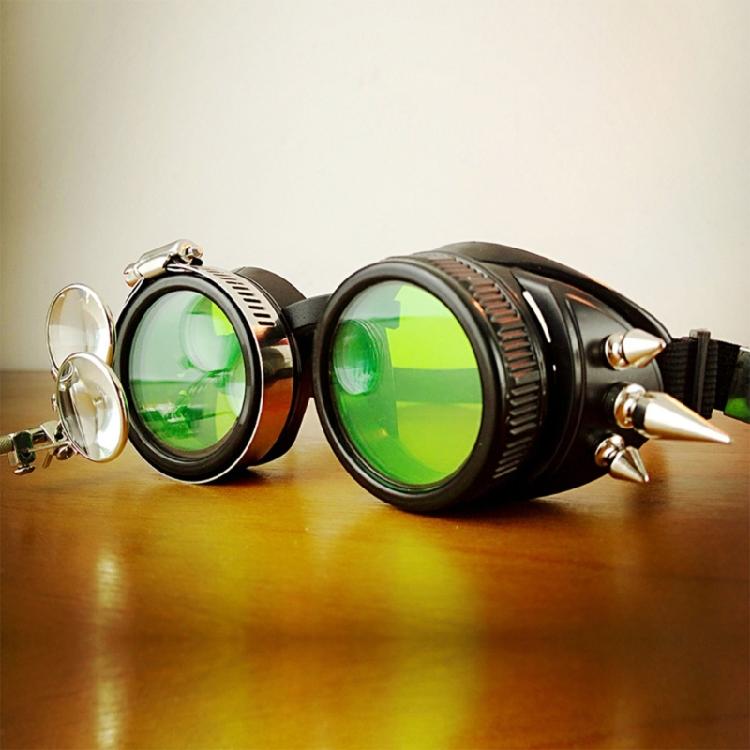 Gotické Brýle Steampunkové Brýle s Nýty Halloweenské Brýle Steampunkové Brýle Dekorativní Brýle pro Tematické Večírky