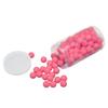 105pcs 15mm Silicone Beads Bulk Round Silicone Beads Loose Beads for Bracelet Necklace Keychain Making Baby Pink