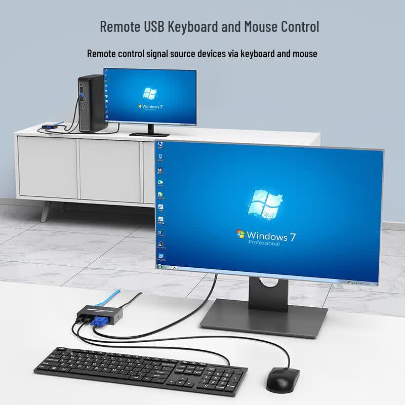 Estensore VGA KVM USB su Ethernet (100m)