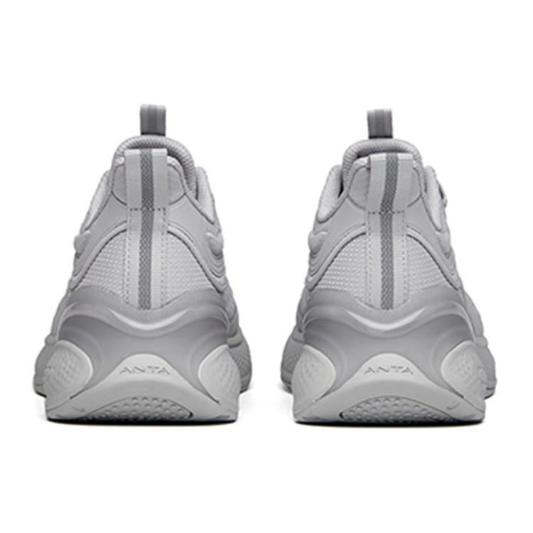 New Anta C37 2.0 Cushioned Abrasion-Resistant Slip-Resistant Low-Top Running Shoes Men's Cloud Gray 112215538R-4