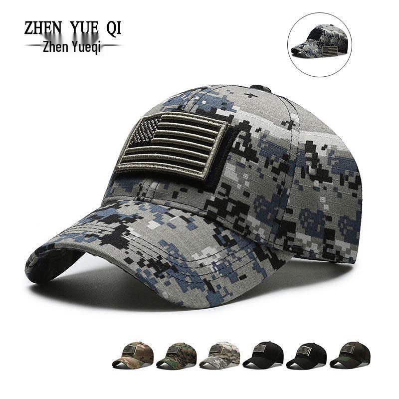 Spring & Autumn Velcro Baseball Cap with American Flag Embroidery – Unisex Outdoor Design