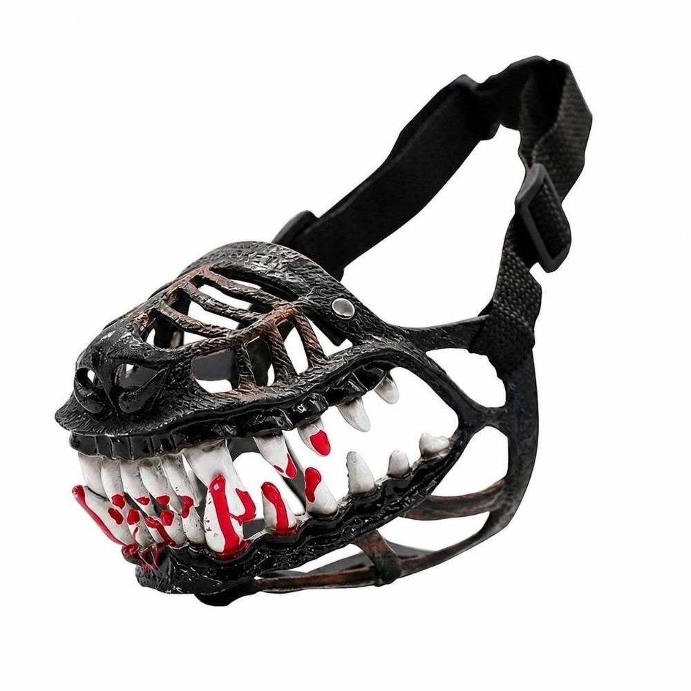 Lifelike Scary Dog Muzzle Flexible Dog Muzzle Spooky Teeth Dogs Mask Photo Shoot Haunted House