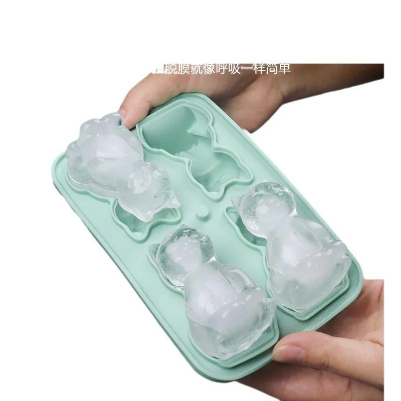 Silicone Ice Cube Ice Ball Mold Animal Ice Cube Cat Ice Cube Cat Ice Cube Mold Home Ice Cube Ice Box Gadgets for Home