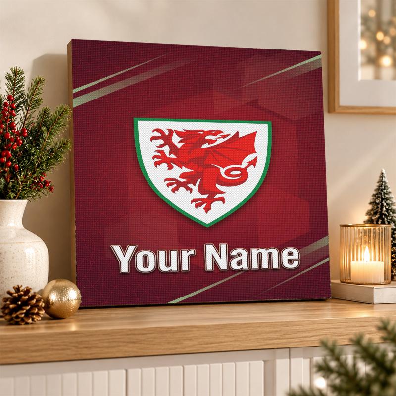 Wales Rugby Custom Name Text 5D Diamond Painting Kit DIY Full Drill Diamond Art Decoration