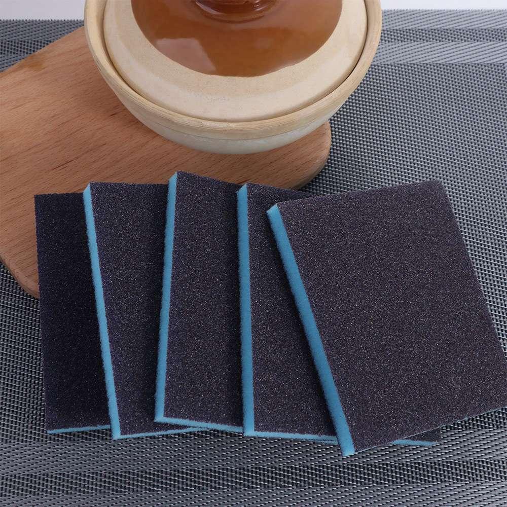5pcs Reusable Grit Sanding Sponge Polishing Pad Abrasive Sponge  Metal Wood Polishing
