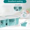 5lots Reusable Silicones Food Storage Container 2 Separated Section Sealing for Fruits Nut Camping Essential