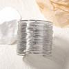 European and American exaggerated fashion punk style open iron winding multi-layer wide-sided bracelet design sense slightly inlaid zircon model