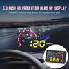 W02 Carro HUD Head Up Display Acessórios Eletrônicos Automotivos OBD2 Projetor de Para-brisa OBD II Velocímetro Temperatura RPM Voltagem Alarme