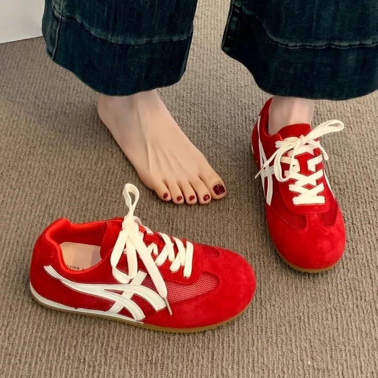 Retro Forrest Gump training shoes women's shoes 2025 new popular spring and summer super fire breathable mesh casual sports shoes
