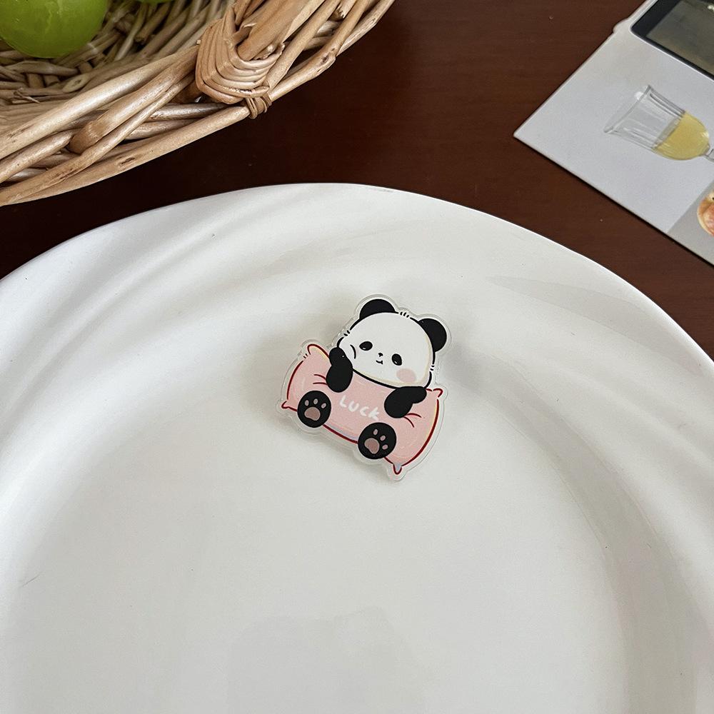 Ladies Chinese Style Panda Brooch Cute Cartoon Pin Accessory