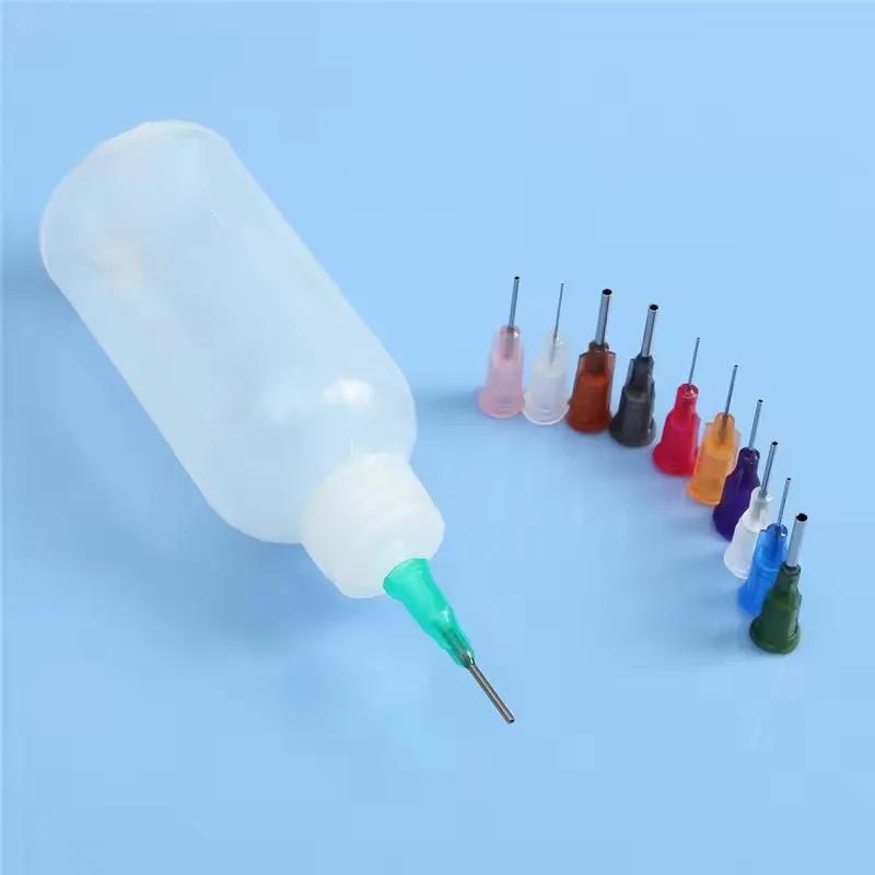 100pcs 6.5mm Dispensing Needle Glue Needle 0.5 Inch Suitable for All Glues Liquid Solder Paste Adhesives Dispenser Needle