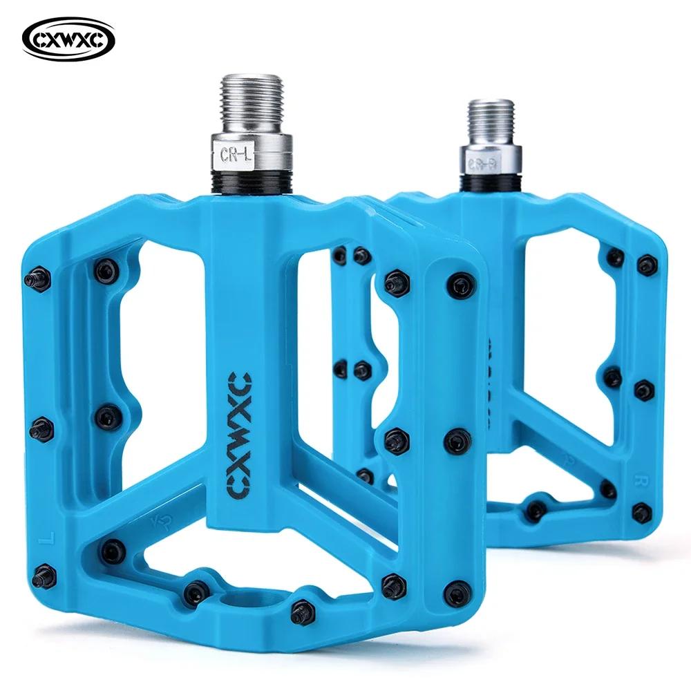 Ultralight Flat MTB Pedals Nylon Bicycle Pedal Bmx Mountain Bike Platform Pedals 3 Sealed Bearings Cycling Pedals For Bicycle