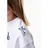 Bluetail Unisex Line Cut White Crop Sweatshirt Aza2ts02wt