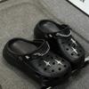 New summer hole shoes slippers women's outer wear summer thick soles go out women's bag head drag
