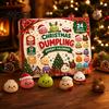 Christmas Surprise Gift Set Advent Calendar with Squeeze Toys, Cute Silicone Dumpling Figures, Countdown Stress Relief Sensory Fidget Toys for