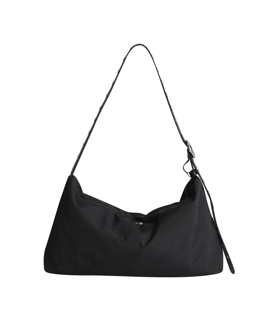 Socharming Square Belt Shoulder Bag - Nylon Black