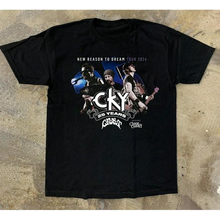 

CKY band 25 Years Tour 2024 Short Men Women Cotton BT1778 Unisex T-Shirt XXXL