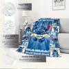 1pc Velvet Stitch Ohana Blanket - Cute Cartoon Bedding Throw