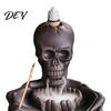 Traditional Craft Incense Burner Skeleton Burner, Backflow Waterfall Cone Holder, Gothic Skull Spooky Halloween Decor Stick Holder for Home